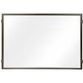 Lavi Industries , Hinged Frame Sign Panel/Barrier, , 48" x 36", Satin Aluminum 50-HFP1003/MB/CL